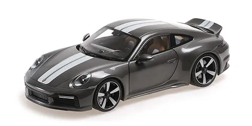 Minichamps : Porsche 911 (992) Sport Classic │ 2022 - Gris métallisé  [1/18]