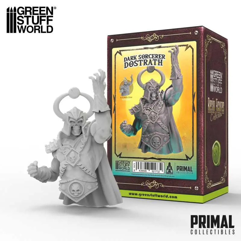 [PRC 12673] Primal Collectible : Dark Sorcerer Dostrath │ Resin Figures Collection