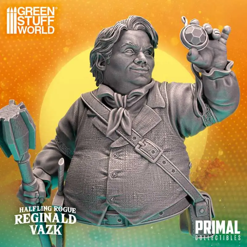 [GSW 12679] Primal Collectible : Halfling Rogue - Reginald Vazk │ Resin Figures Collection
