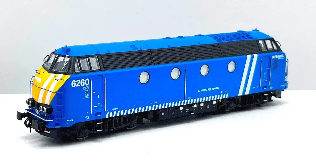 Bmodels : Locomotive Diesel (#6260) SNCB/NMBS - Infrabel Bleu │ Continu Digital Son