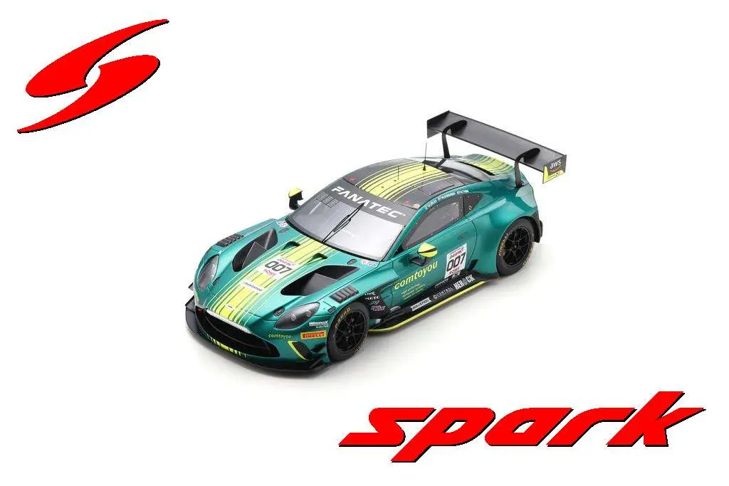 Spark : Aston Martin Vantage AMR GT3 EVO │ No.007 Comtoyou Racing Winner 24H Spa 2024 M. Drudi – N. Thiim – M. Sørensen [1/18]