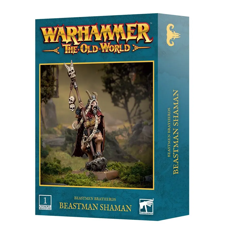 [GAW 08-111] Beastmen Brayherds : Beastman Shaman│ Warhammer The Old World