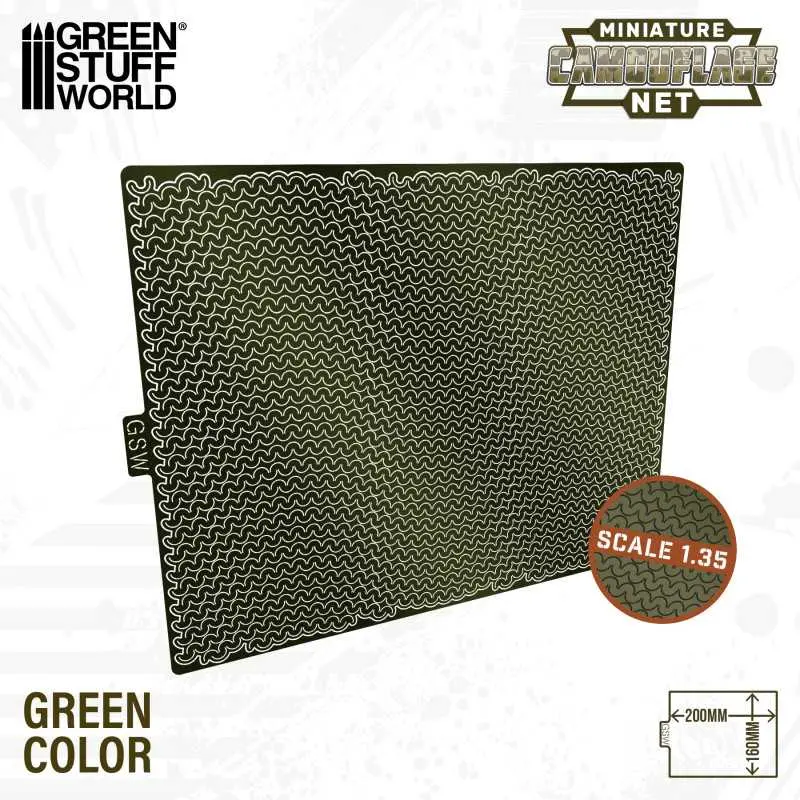 Green Stuff : Filet de camouflage miniature Vert