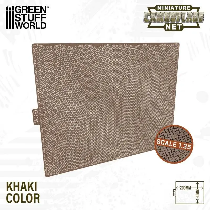 [GSW 13564] Green Stuff : Filet de camouflage miniature kaki