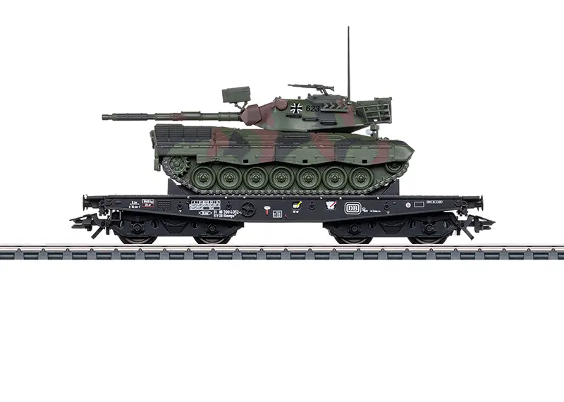 Marklin : Wagon Rlmmps Porte Leopard 1A1