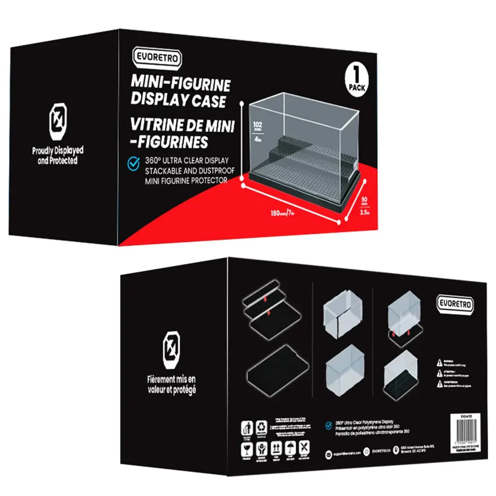 [EVR 4142] EVORETRO : Vitrine pour Mini figurines "LEGO"  102x180x90mm