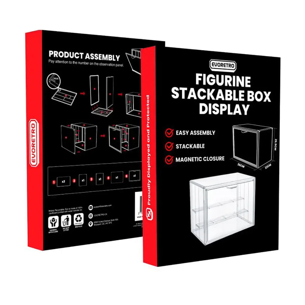 [EVR 5330] Evoretro : Vitrine Acrylique modulaire 36,3x27x24cm