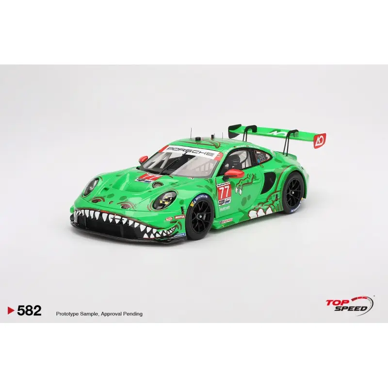 [TOS TS0582] Top Speed : Porsche 911 GT3 R 77 2nd GTD Pro 24 Heures de Daytona 2024 [1/18]