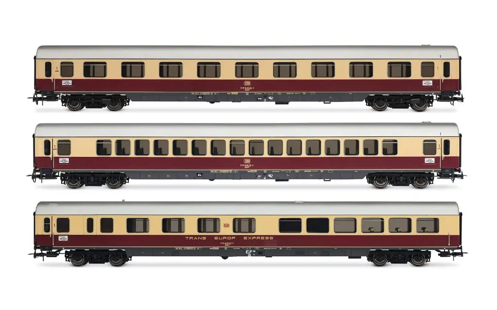 Rivarossi : Coffret de 3 voitures voyageurs « TEE Bavaria »