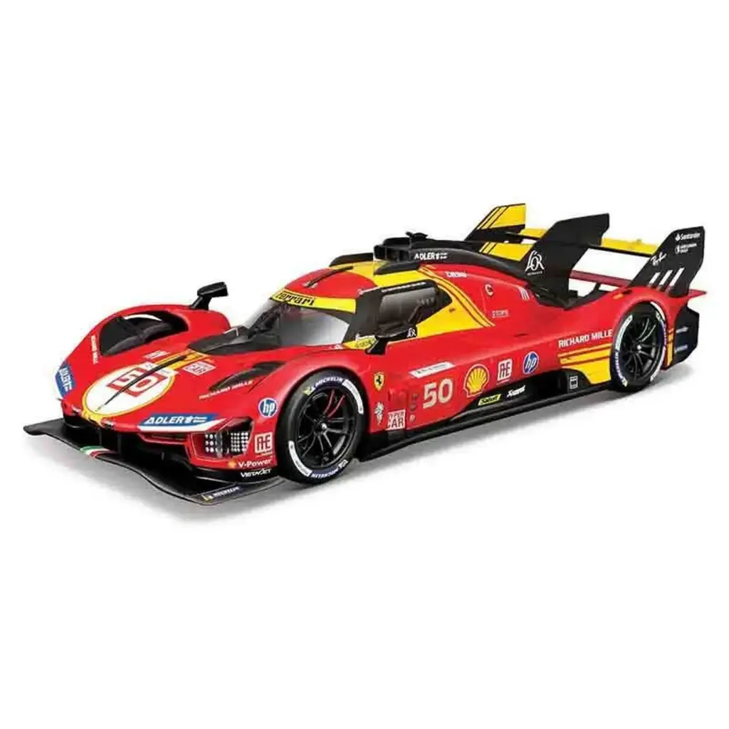 Bburago : Ferrari 499P │ No.50 FUOCO/NIELSEN/MOLINA LMS Hypercar Champion 24H LeMans 2024 - Avec Boite 