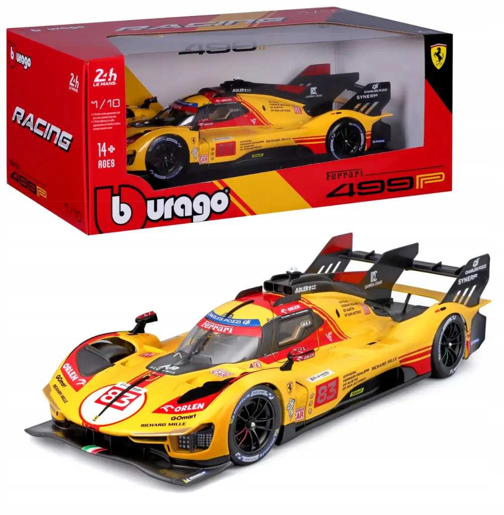 Bburago : Ferrari 499P │ No.83 24h LeMans 2024 Kubica - Shwartzman [1/18]