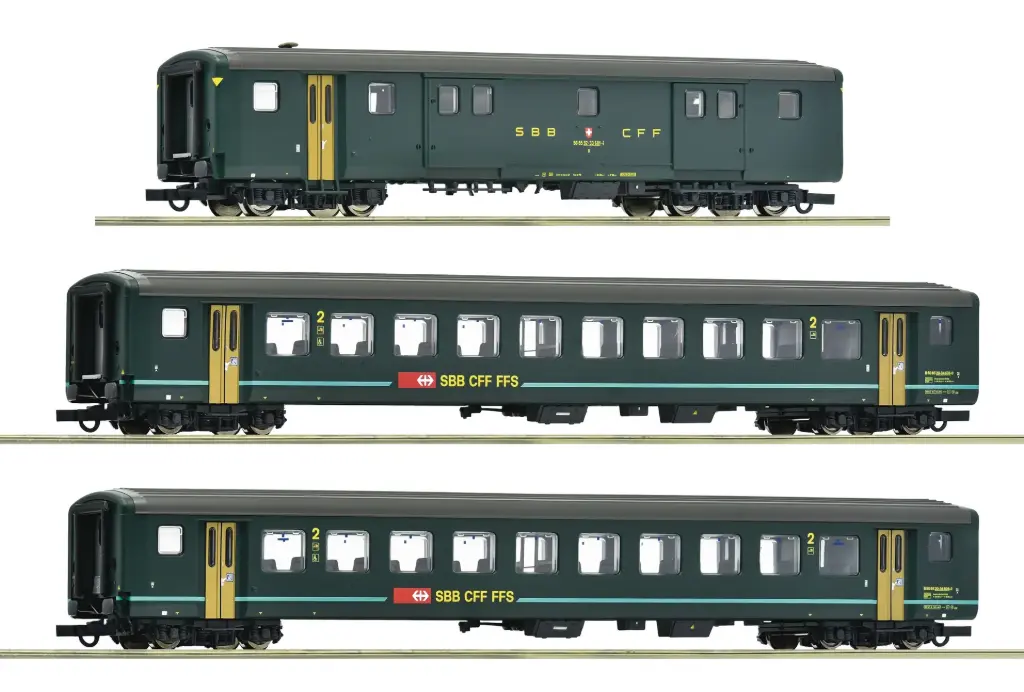 Roco : Voitures EW II x2 et 1x Fourgon "IR1617"