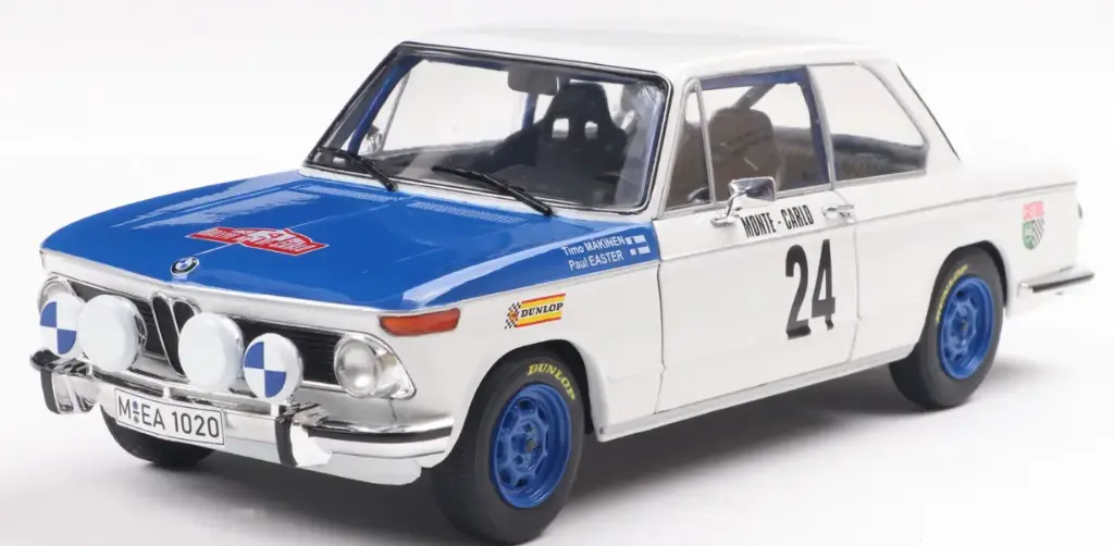 [SOL S1808603] Solido : BMW 2002 TII N°24 Monté-Carlo 1969 Makinen-Easter [1/18]