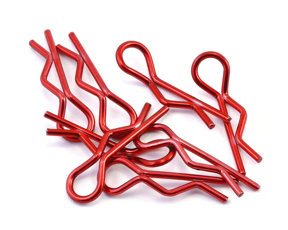 [RTEC GF-0410-004] Revtec : Body Clips small (1/10) - Red (10pcs)