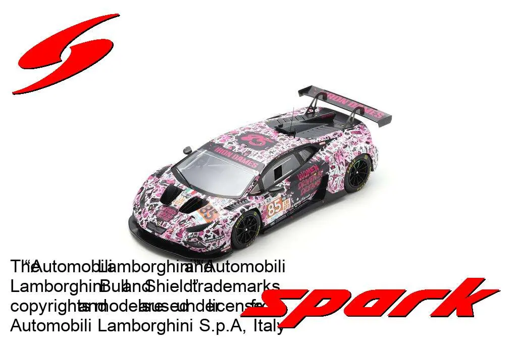 Spark : Lamborghini Huracán GT3 Evo2 No.85 IRON DAMES Le Mans 24H 2024 S. Bovy - M. Gatting - R. Frey [1/18]