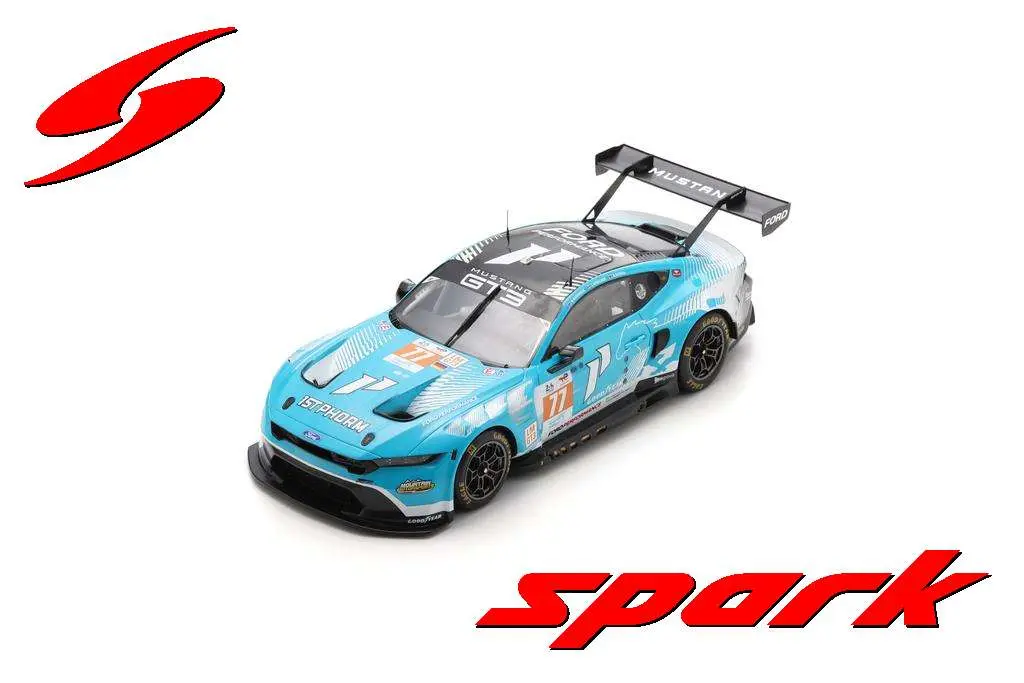 Spark : Ford Mustang GT3 No.77 PROTON COMPETITION Le Mans 24H 2024 B. Barker - R. Hardwick - Z. Robichon [1/18]