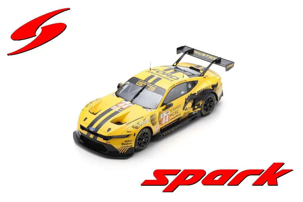 Spark : Ford Mustang GT3 No.44 PROTON COMPETITION Le Mans 24H 2024 J. Hartshorne - B. Tuck - C. Mies [1/18]