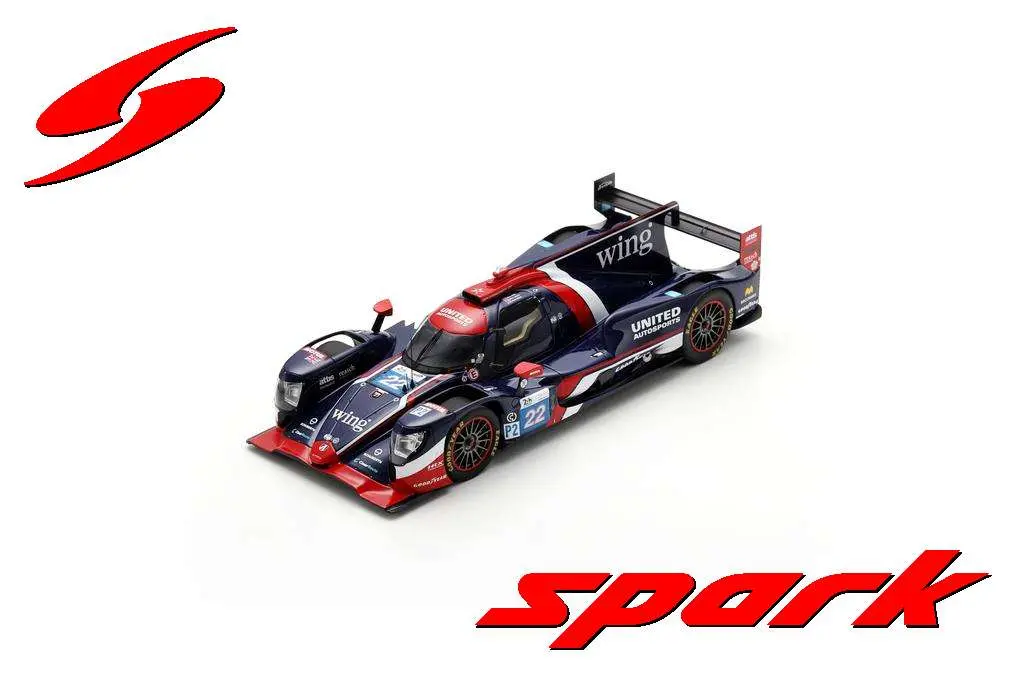 Spark : Oreca 07 - Gibson No.22 UNITED AUTOSPORTS Winner LMP2 class Le Mans 24H 2024 O. Jarvis - B. Garg - N. Siegel [1/18]