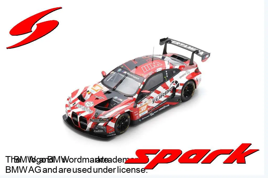 Spark : BMW M4 GT3 No.31 TEAM WRT 2nd LMGT3 class Le Mans 24H 2024 A. Farfus - D. Leung - S. Gelael [1/18]