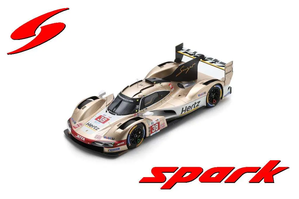Spark : Porsche 963 No.38 HERTZ TEAM JOTA 9th Le Mans 24H 2024 O. Rasmussen - J. Button - P. Hanson [1/18]