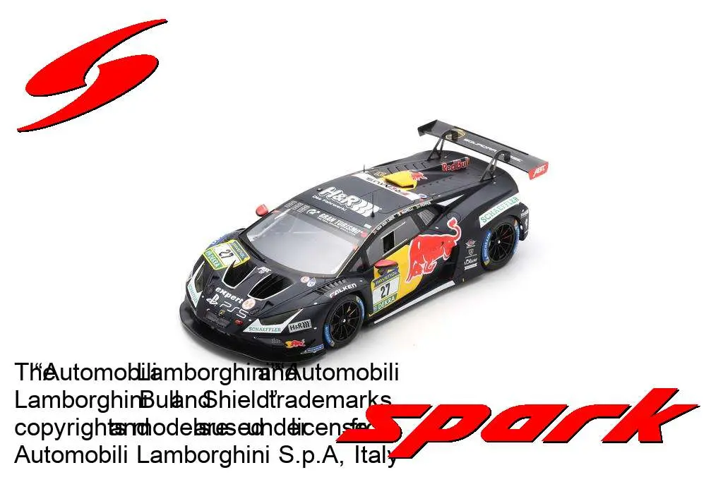 Spark : Lamborghini Huracán GT3 EVO2 No.27 RED BULL TEAM ABT 5th 24H Nürburgring 2024 K. Van der Linde - M. Mapelli - J. Pepper [1/18]