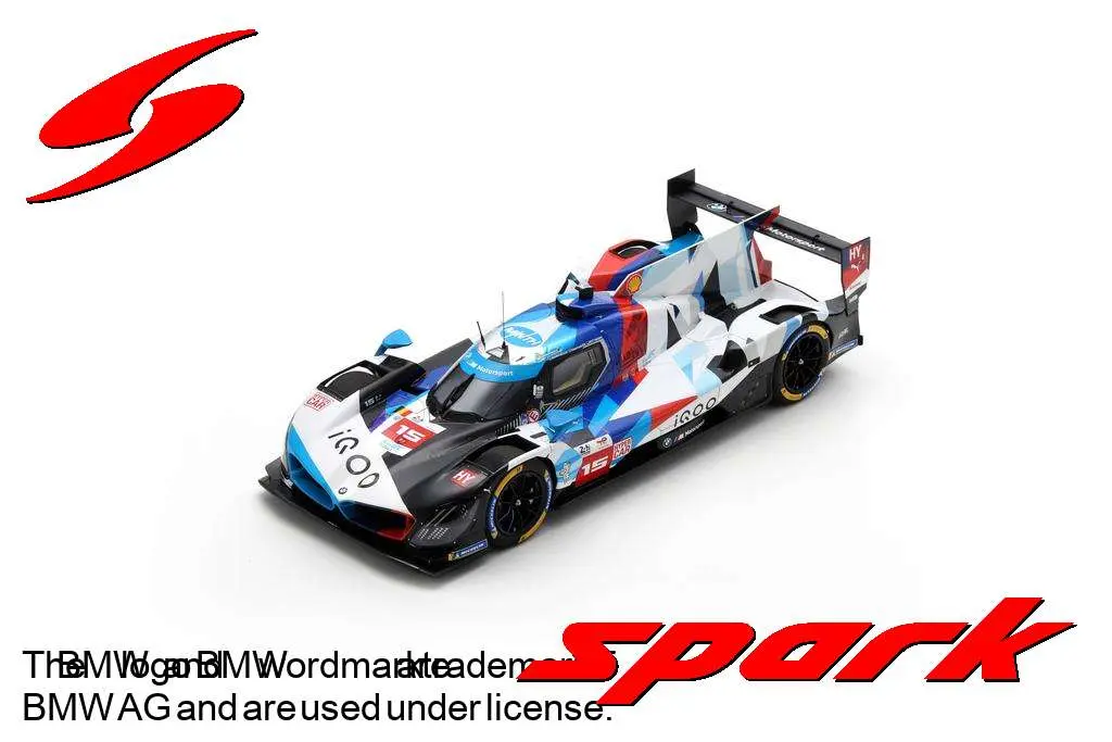 Spark : BMW M Hybrid V8 No.15 BMW M BMW M TEAM WRT Le Mans 24H 2024 D. Vanthoor - R. Marciello - M. Wittmann [1/18]