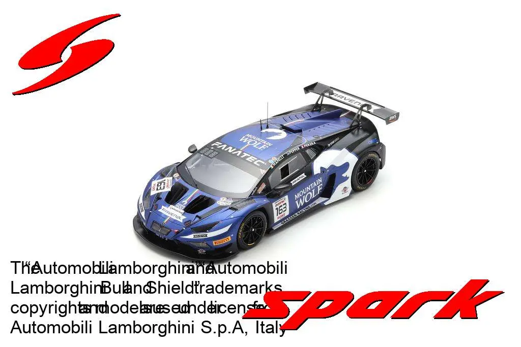 Spark : Lamborghini Huracán GT3 EVO 2 No.163 GRT Grasser Racing Team Pole Position/5th 24H Spa 2024 F. Perera – M. Mapelli – J. Pepper [1/18]