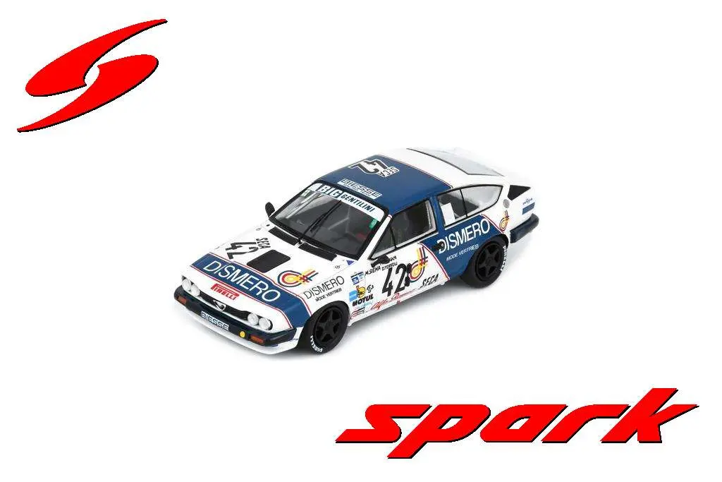 Spark : Alfa Romeo GTV 6 │No.42 24H Spa 1984 M. Cipriani - D. Toffoli - M. Siena [1/43] [1/43]