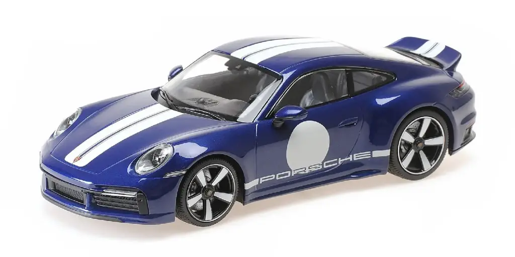 Minichamps : Porsche 911 Sport Classic 2022 │ Bleu métallique  [1/18]