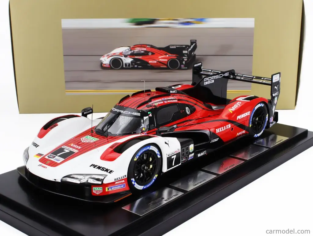 SPARK : Porsche 963 - Porsche Penske n°7 Winner 24h Daytona - Campbell - Cameron - Nasr - Newgarden 2024 - PORSCHE - 963 9RD 4.6L TURBO V8 TEAM PORSCHE PENSKE MOTORSPORT N 7 WINNER 24h DAYTONA 2024 MATT CAMPBELL - DANE CAMERON - FELIPE NASR - JOSEF NEWGARDEN - CON VETRINA - WITH SHOWCASE