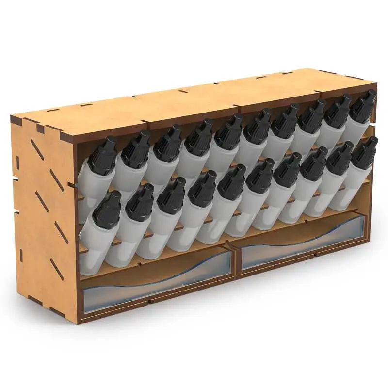 [GSW 14172] Green Stuff : Paint Rack Horizontal (17ml) │ Modular Set Lite