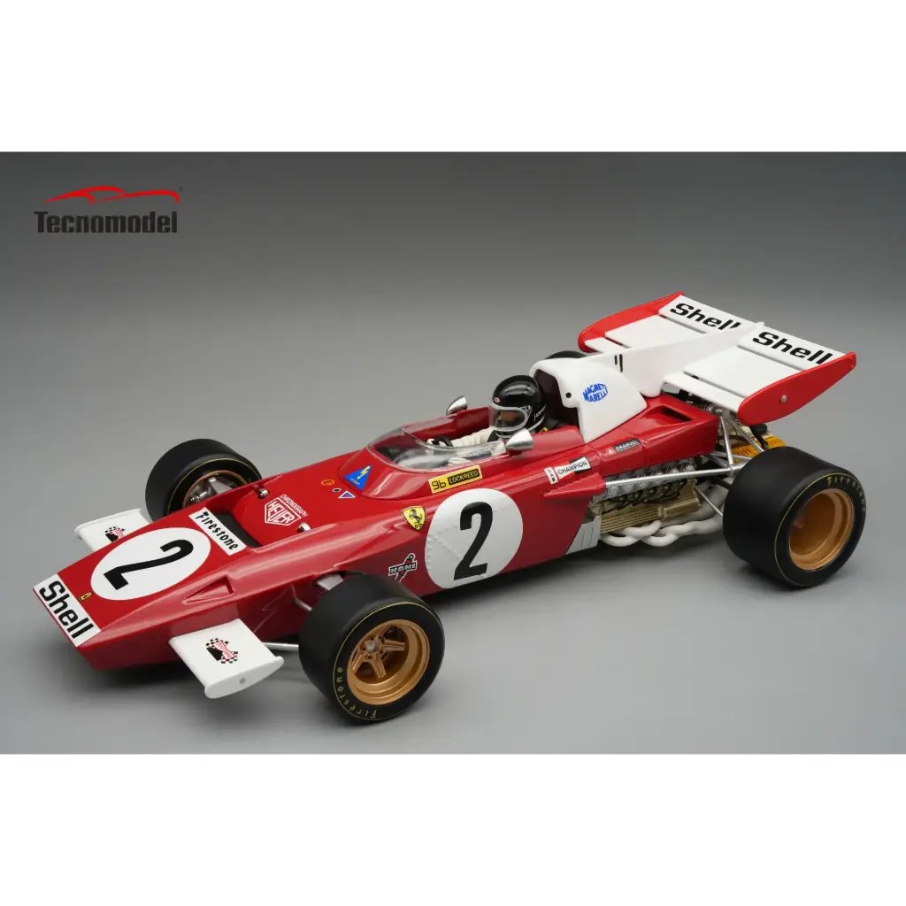 Tecnomodel : Ferrari 312 B2 F1 │ No.2 1971 Zandvoort GP Driver Jacky Ickx car  [1/18]