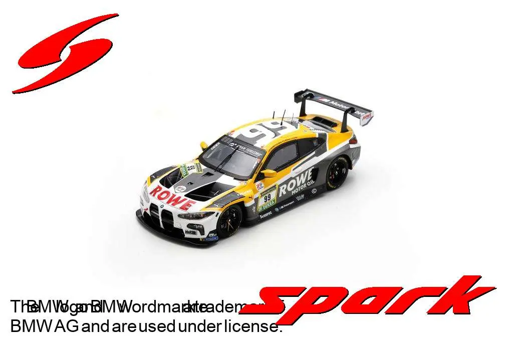 Spark : BMW M4 GT3 │ No.99 ROWE RACING 24H Nürburgring 2024 R. Frijns - S. Van der Linde - D. Vanthoor - A. Farfus [1/43]