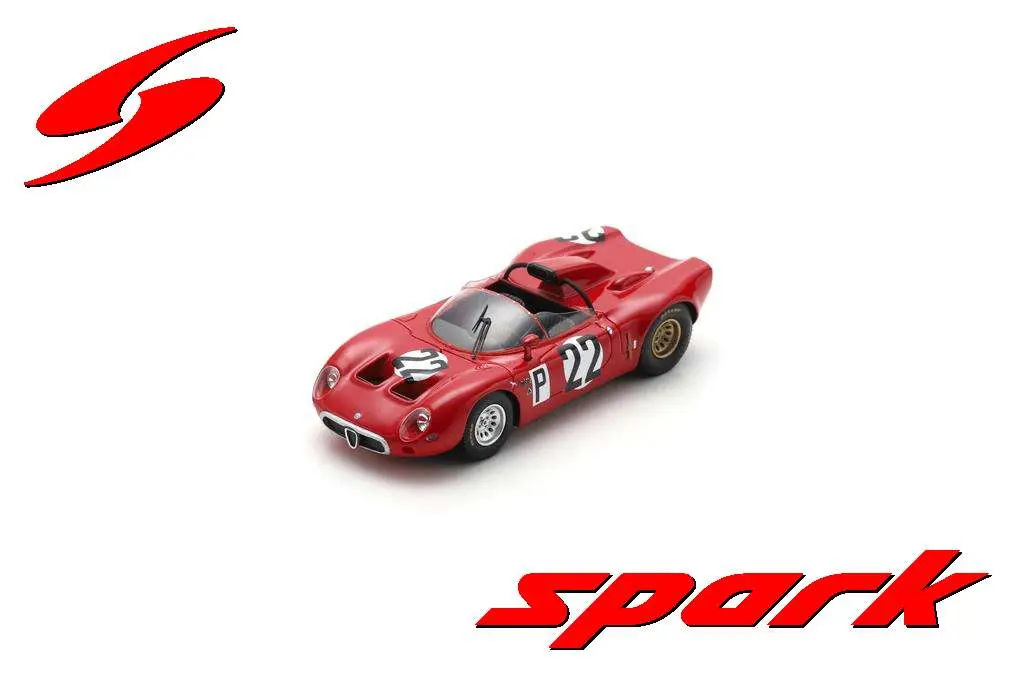 Spark : Alfa Romeo T33 │ No.22 5th 1000km Nürburgring 1967 R. Bussinello - T. Zeccoli - A. de Adamich - N. Galli [1/43] [1/43]