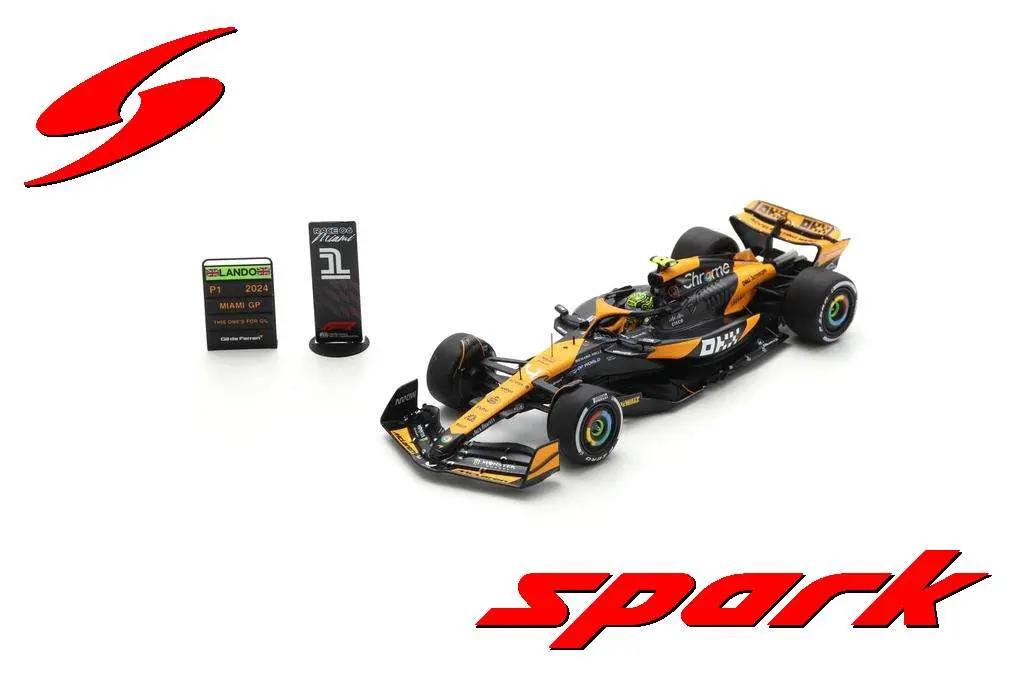 Spark : McLaren Formula 1 Team MCL38 No.4 Winner Miami GP 2024 Lando Norris [1/43]