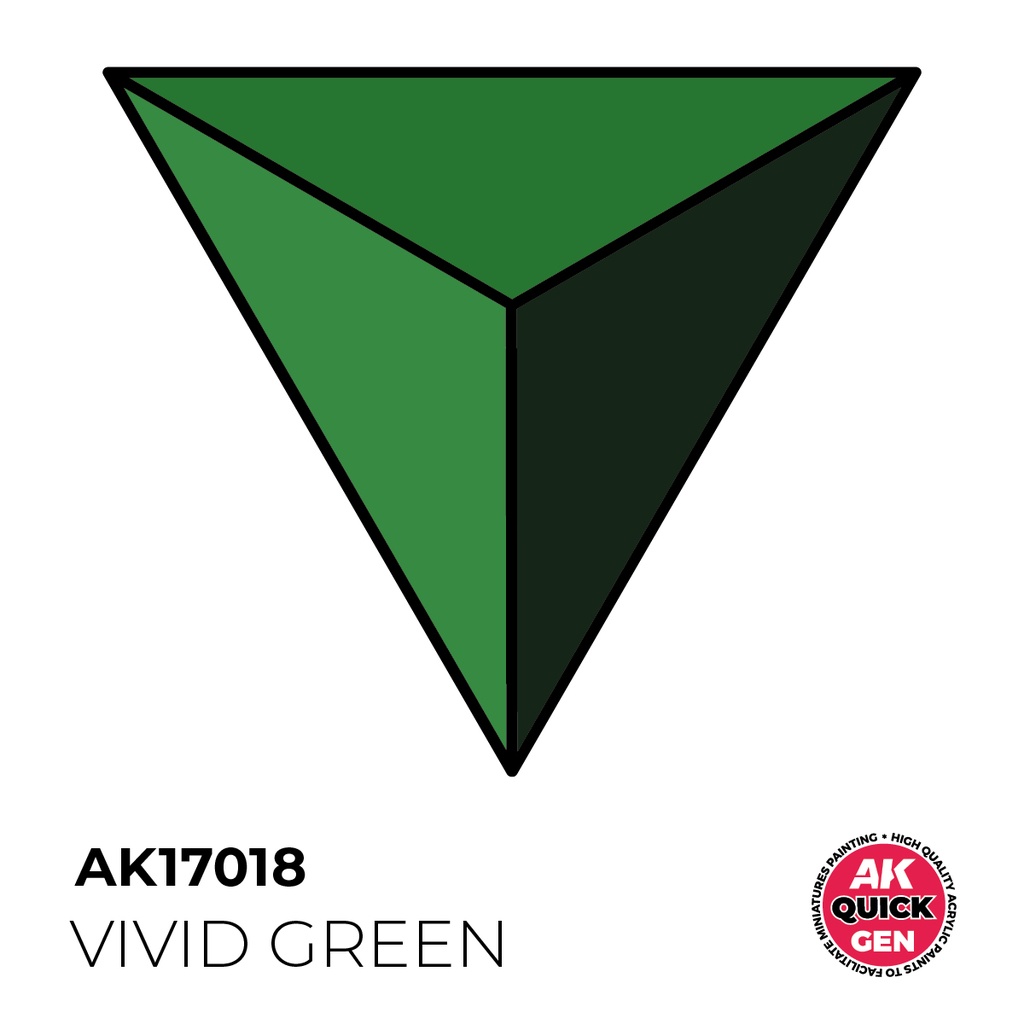 [AK AK17018] Ak : Vivid Green (18ml) │ Quick Gen