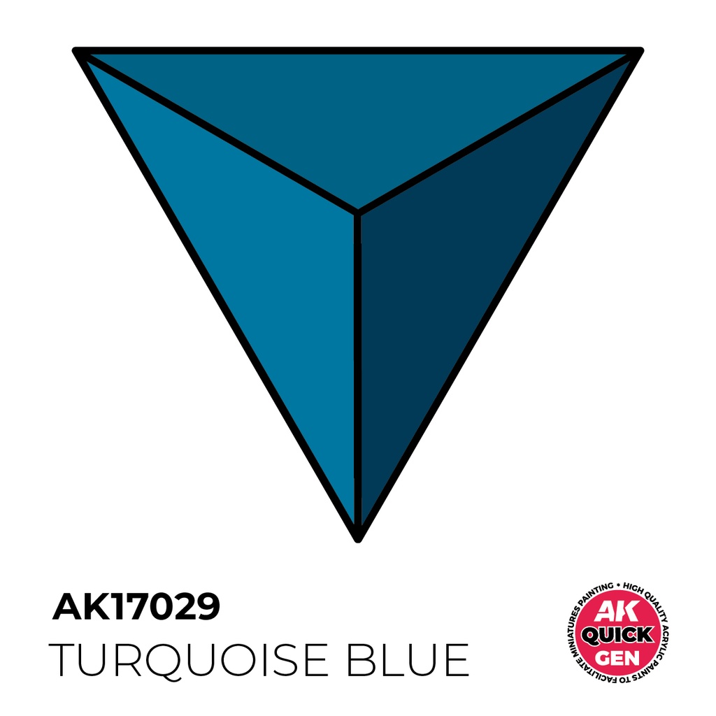 [AK AK17029] Ak : Turquoise Blue (18ml) │ Quick Gen