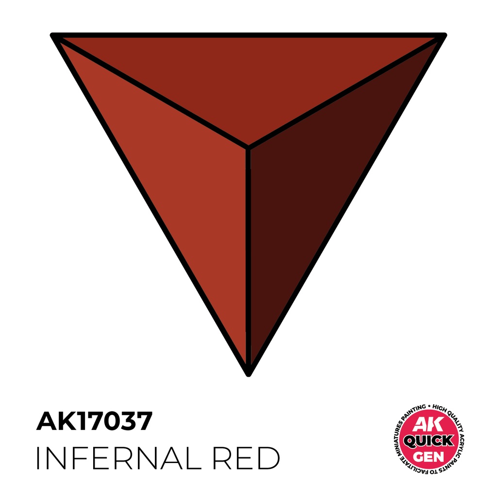 [AK AK17037] Ak : Infernal Red (18ml) │ Quick Gen