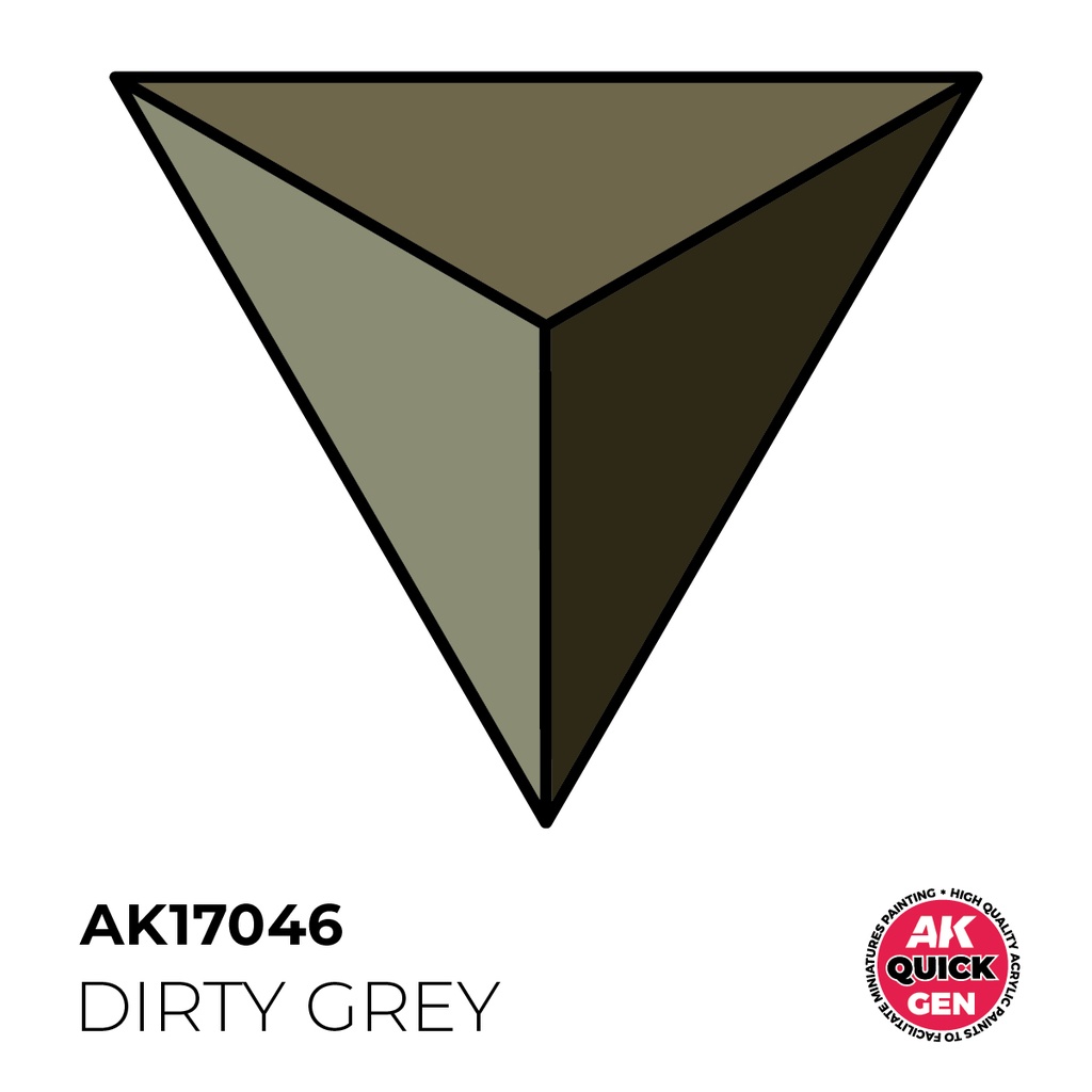 [AK AK17046] Ak : Dirty Grey (18ml) │ Quick Gen