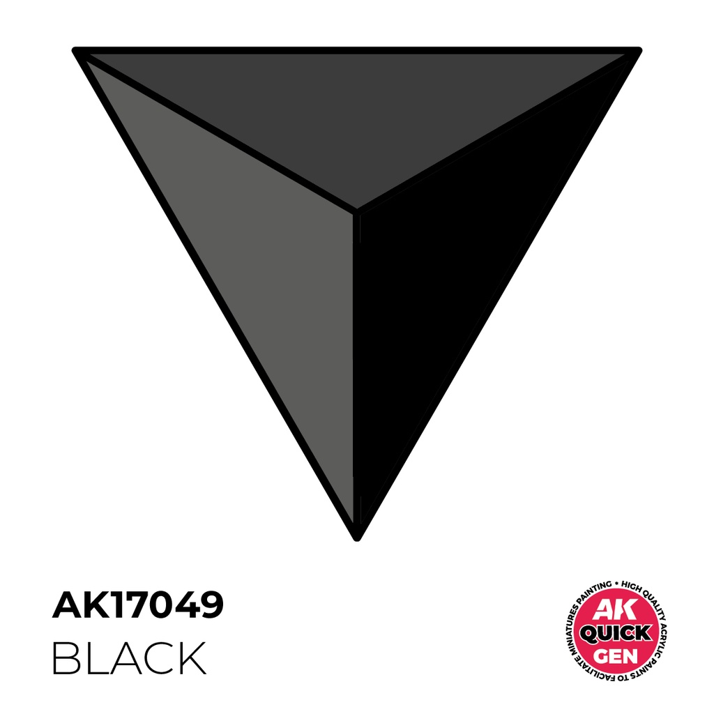 [AK AK17049] Ak : Black (18ml) │ Quick Gen