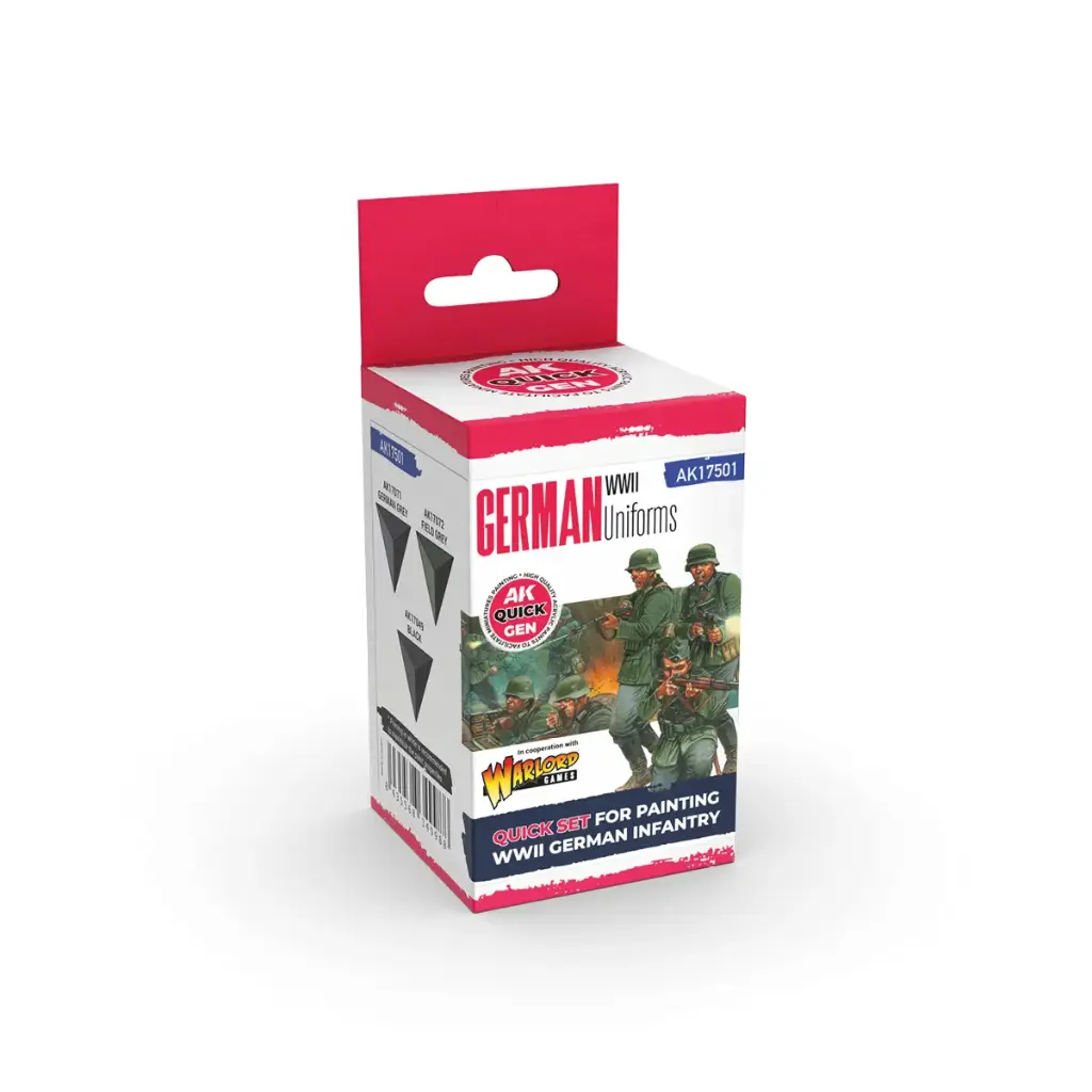 [AK AK17501] Ak : Set de peinture "German Uniforms" │ Quick Gen