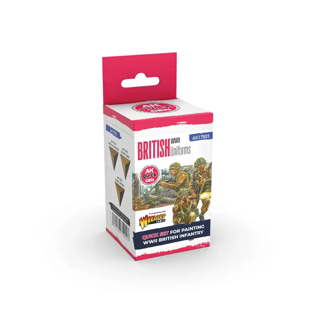 [AK AK17503] Ak : Set de peinture "British Uniforms" │ Quick Gen