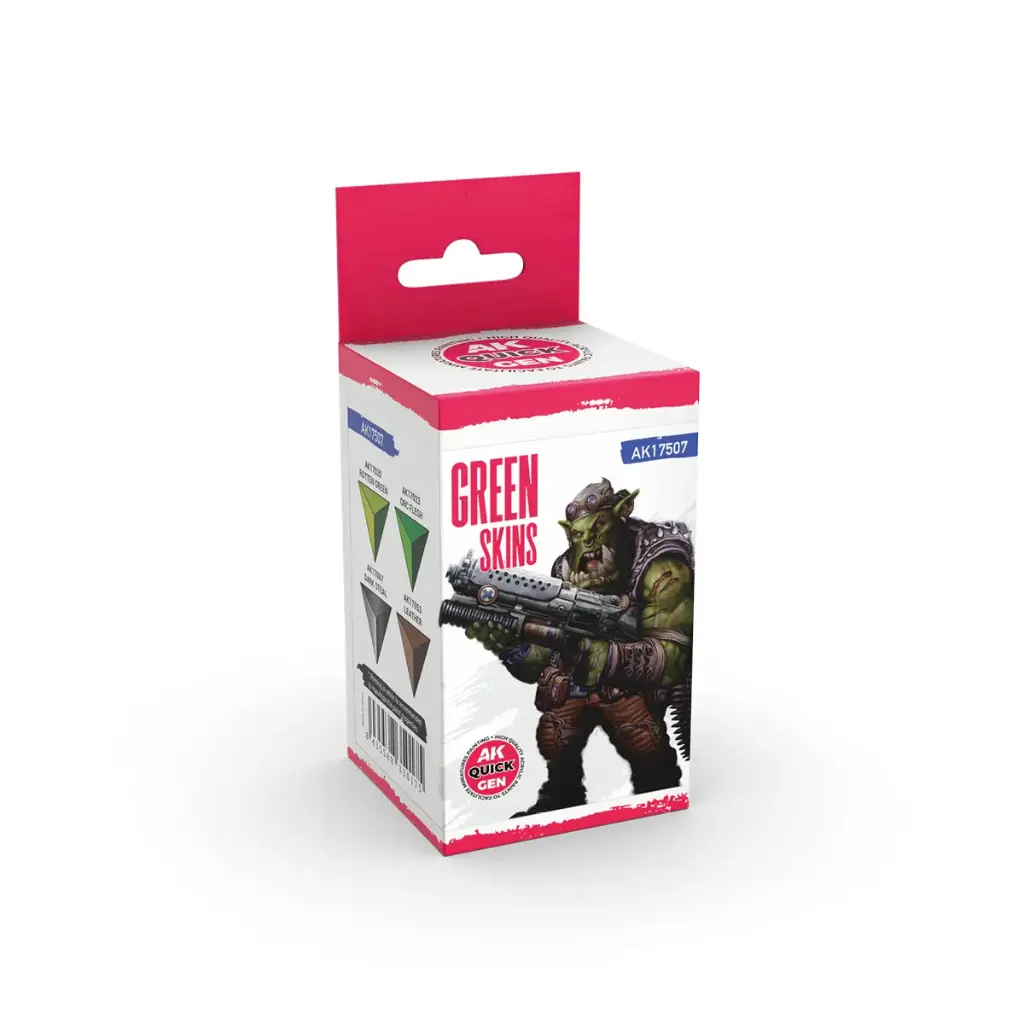 [AK AK17507] Ak : Set de peinture "Green Skins" │ Quick Gen