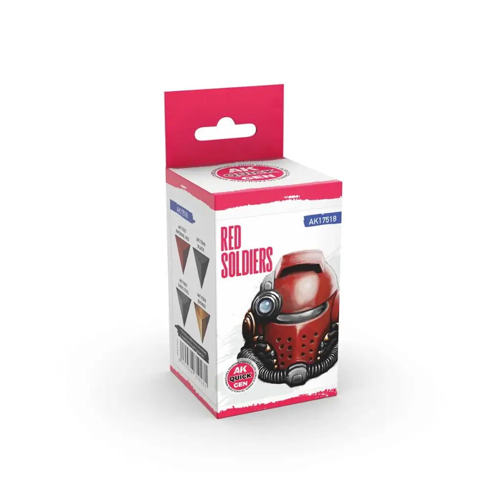 [AK AK17518] Ak : Set de peinture "Red Soldiers" │ Quick Gen
