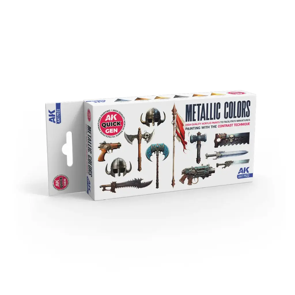 [AK AK17522] Ak : Set de peinture "Metallics" │ Quick Gen