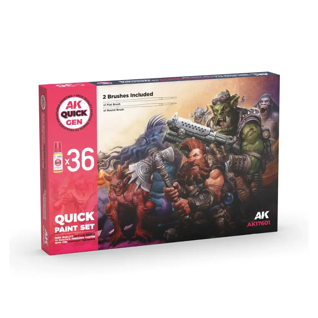 [AK AK17601] Ak : Quick Paint Set 36 │ Quick Gen