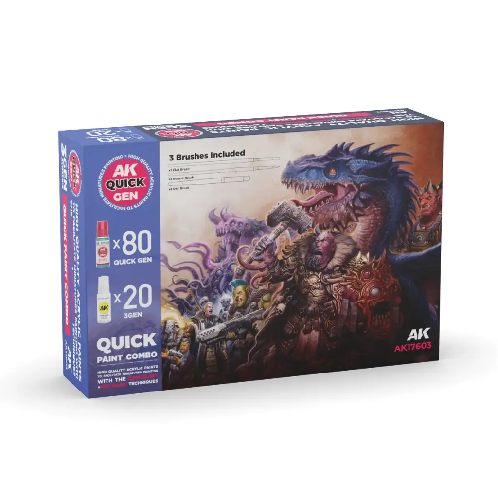 Ak : Quick Paint Combo Set 100 │ Quick Gen
