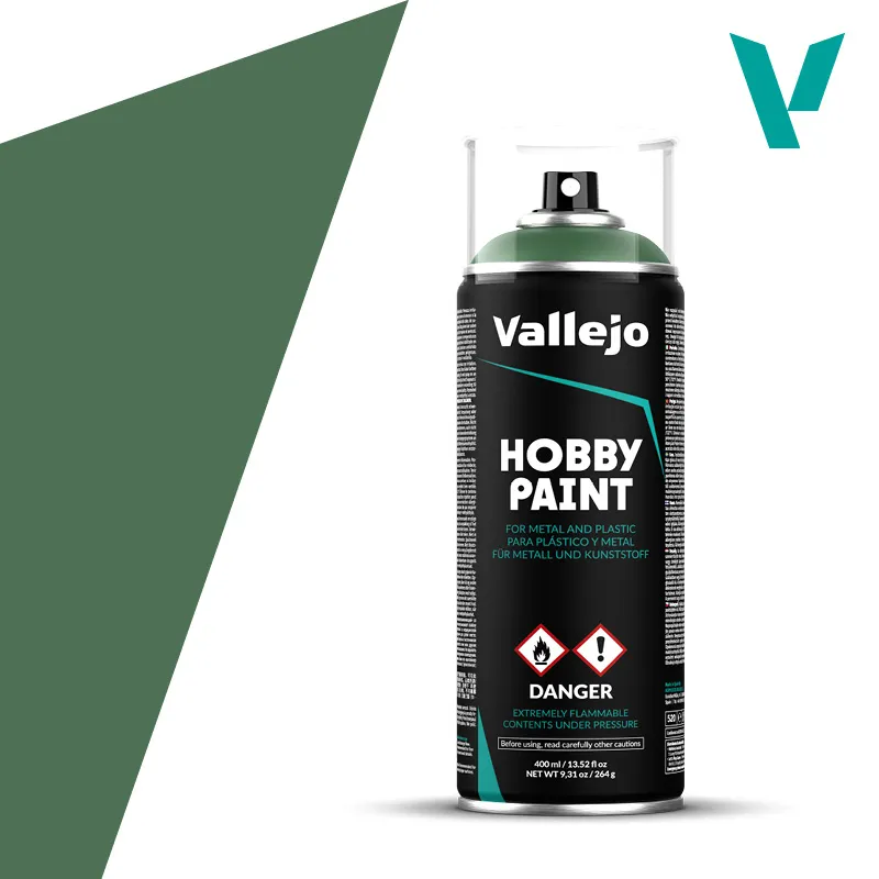 Vallejo : Spray Acrylique "Sick Green" (400ml)