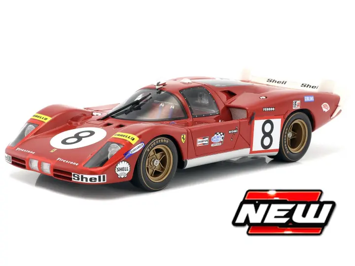 Werk83 : Ferrari 512S LONG TAIL │ No.8 MERZARIO/REGAZZONI 24H Le Mans 1970 [1/18]
