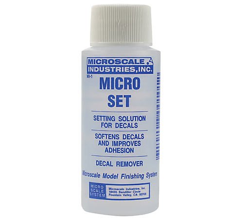 [MSL MI-1] Microscale Model Railroad/Train Decal Micro Set Solution/Remover 1oz. Bottle